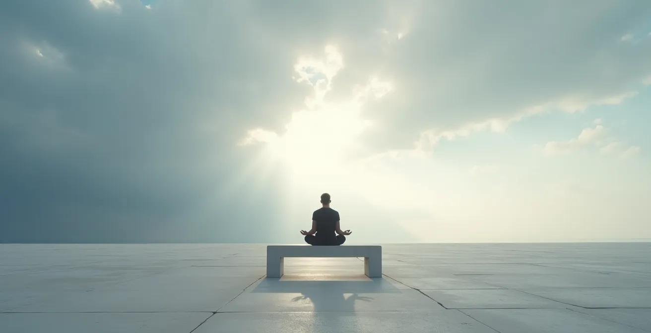 Metaphorische Darstellung der Akzeptanz von Angstgefühlen