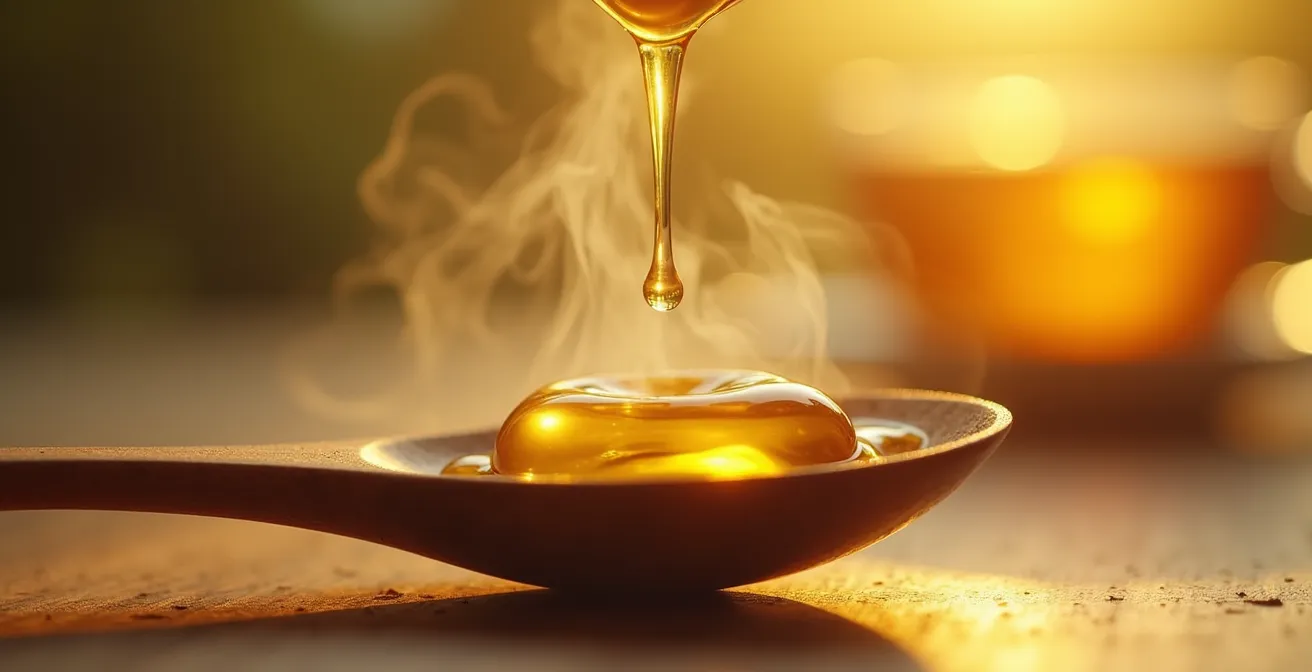 Makroaufnahme von CBD-Öltropfen und natürlichen Texturen für achtsamen Genuss